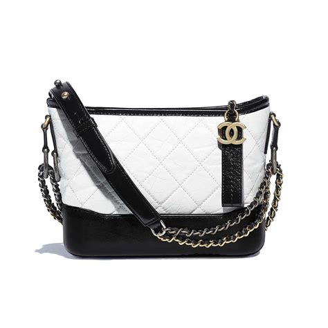 chanel white hobo handbag|chanel gabrielle small hobo bag.